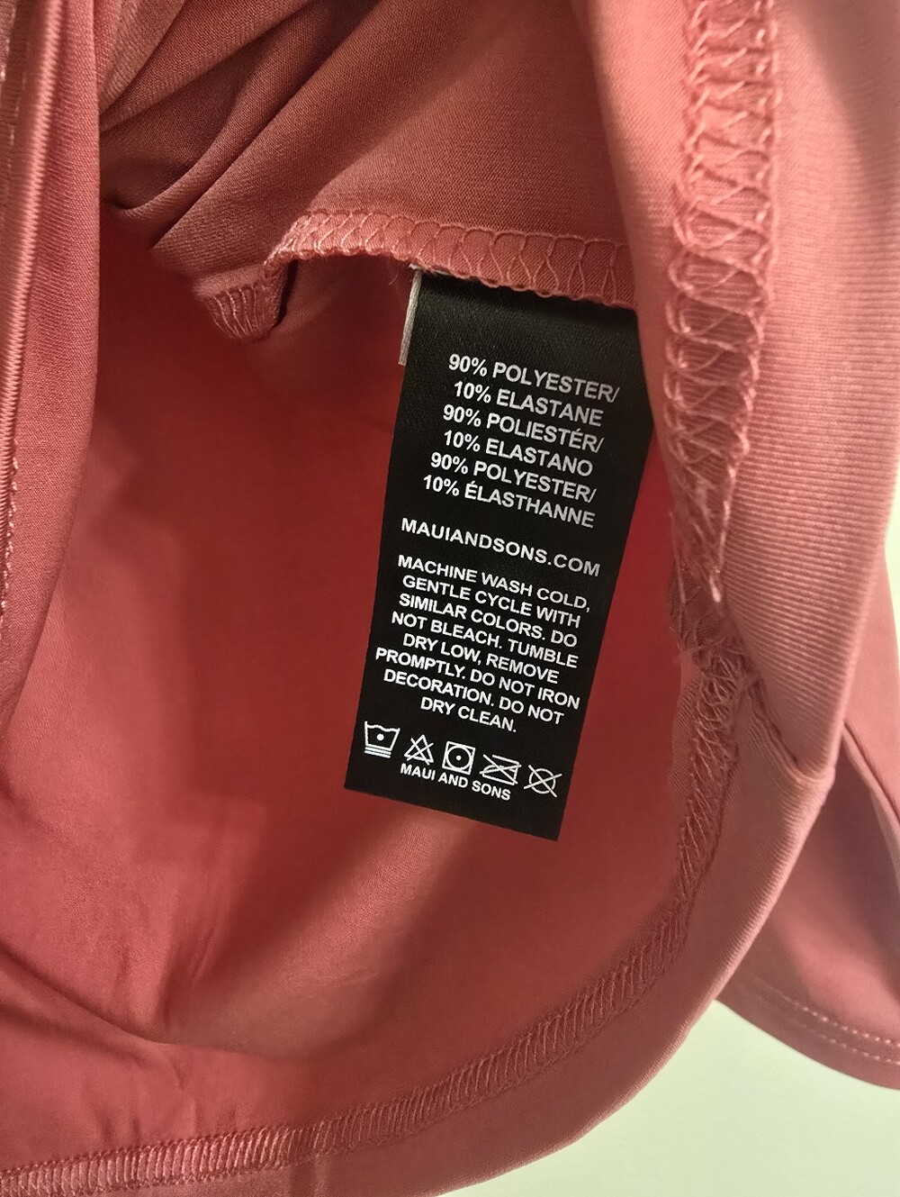 NWT! Maui And Sons Girls Coral Longsleeve 50+ UPF Protection Sun Shirt 10/12 - Picture 5 of 12